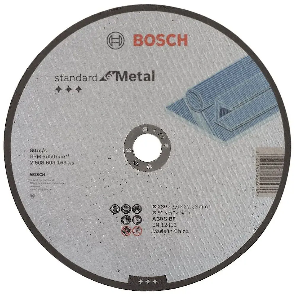 Disco de Corte Bosch Standard para Metal de 230mm 9