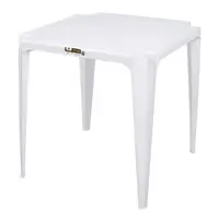 Mesa Mor Quadrada Plástica Proteção UV 30kg