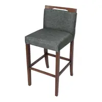 Banqueta De Madeira Rogar CINZA L05 Morel D23