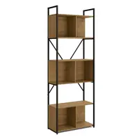 Estante Alta Kappesberg LI014 3 Nichos Industrial Freijó 202 x 72 x 33 cm