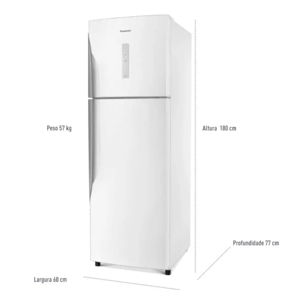 Geladeira Panasonic NR-BT41PD1WB 2 Portas Frost Free 387L - Benoit