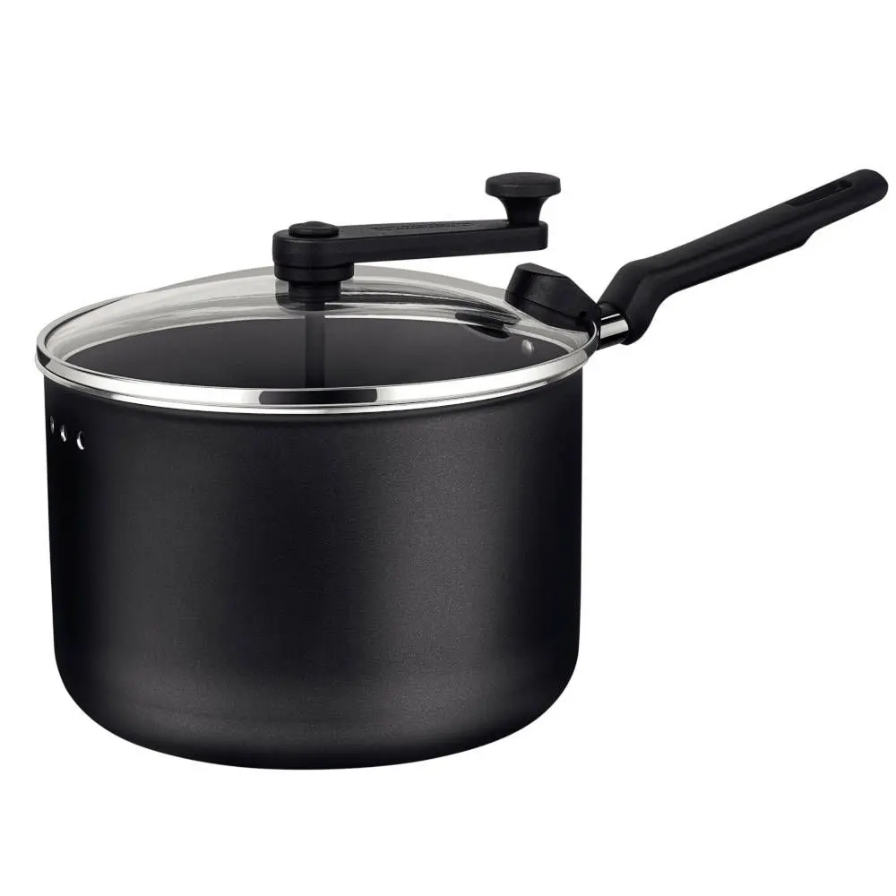 Pipoqueira de Alumínio Tramontina Loreto Tampa de Vidro Revestimento Starflon Max 3,5 Litros Vermelho