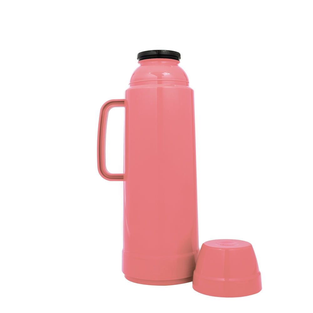 Termolar Garrafa Termica Pressao, 1 litro, versátil, rosa