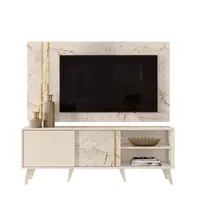 Painel com Bancada Para TVs até 65" Combo Cronos 147x160x36,5cm Madetec