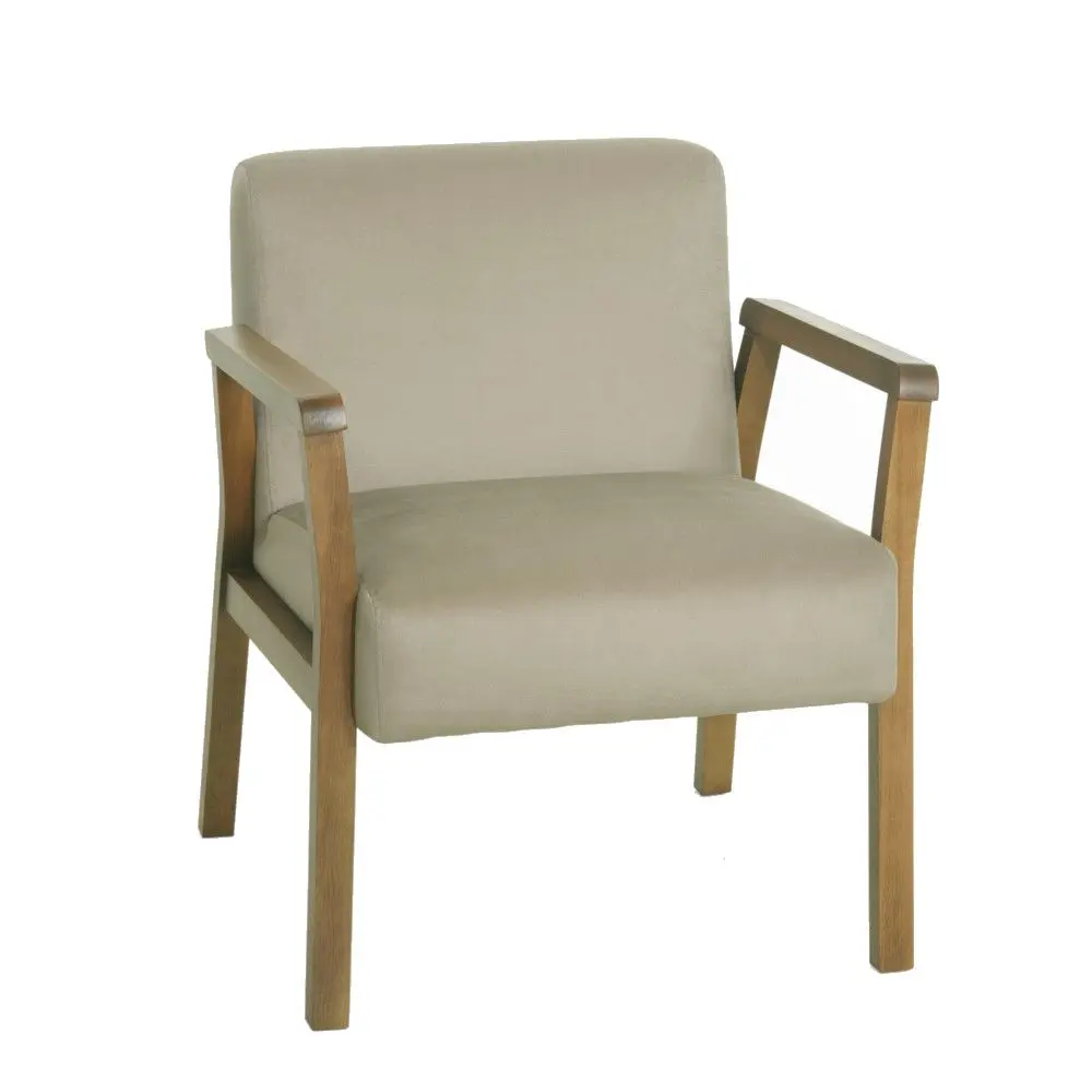 Poltrona Brenda Bege Caminhos Bege