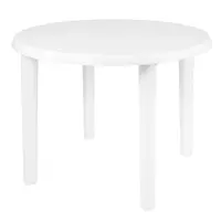 Mesa Mor 15151451 Plástica Redonda Desmontável