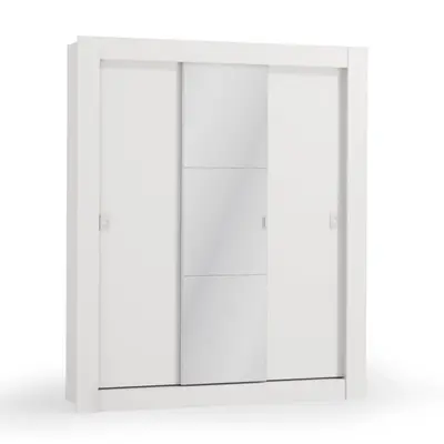 Guarda Roupa / Roupeiro Kappesberg H563 3 Portas de Correr Com Espelho 205x170x55cm