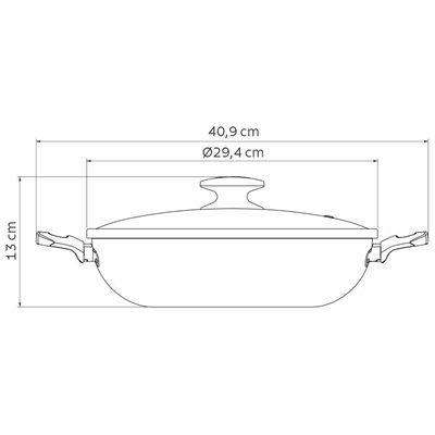 WOK TRAMONTINA 20395/728 28CM LORETO – Almacenes Mirna