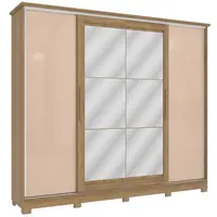 Guarda Roupa / Roupeiro Kappesberg CB01N565-NGMC 4 Portas 4 Gavetas Com Espelho 234x265x58cm