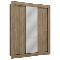 Guarda Roupa / Roupeiro Kappesberg H563-NO 3 Portas De Correr Com Espelho 205x170x55cm