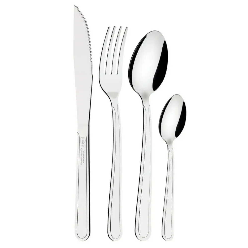 Faqueiro Tramontina Búzios 23799/071 Búzios 24 Peças Aço Inox Inox