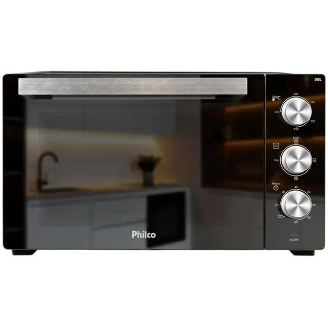 Forno Elétrico Philco PFE50PE 50 Litros Full Glass 110v