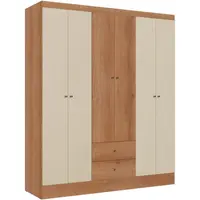 Guarda Roupa / Roupeiro THB 5737 Astro 6 Portas 2 Gavetas 182x153x47cm