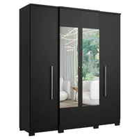 Guarda Roupa / Roupeiro THB Splendore Glass 4 Portas 2 Gavetas 211x181x49cm