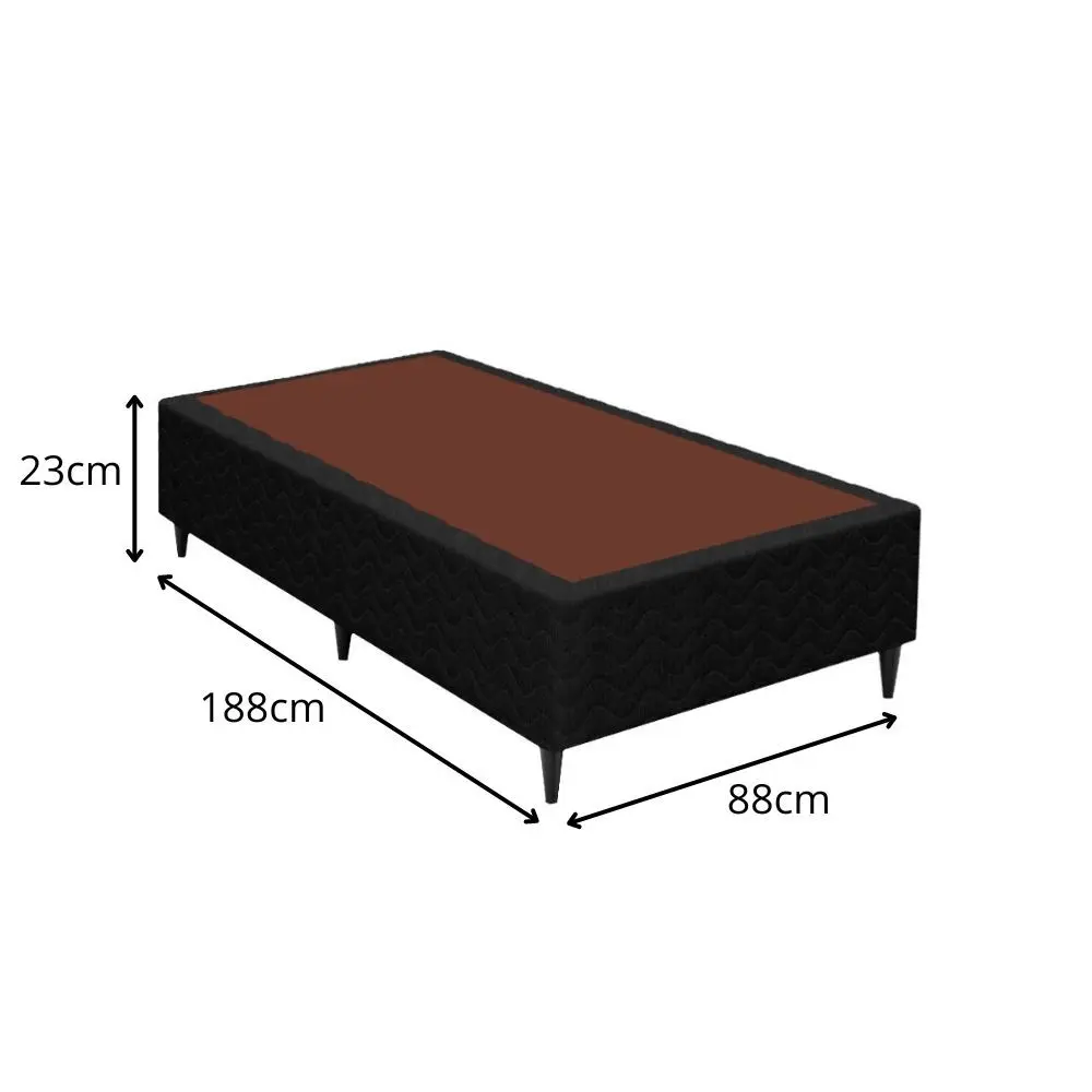 Box Para Colchão Solteiro Ortobom Sommier Pop 23x88x188cm - Benoit
