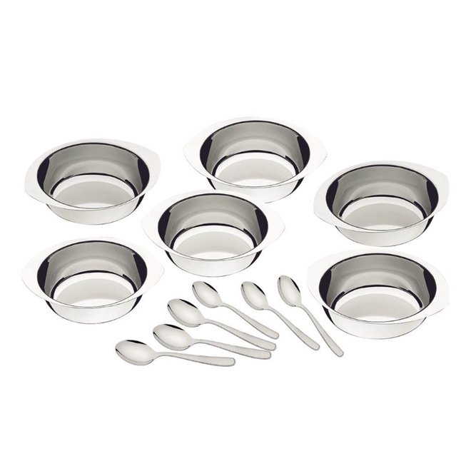 Conjunto De Garfos Para Sobremesa Aço Inox 3 Pç Tramontina Inox :  : Cozinha