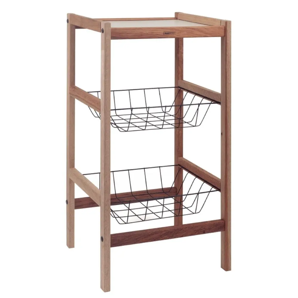 Fruteira Montável Tramontina 13559 2 Cestos Madeira