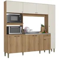 Cozinha Compacta THB CM130 9 Portas 1 Gaveta 214x230x52cm