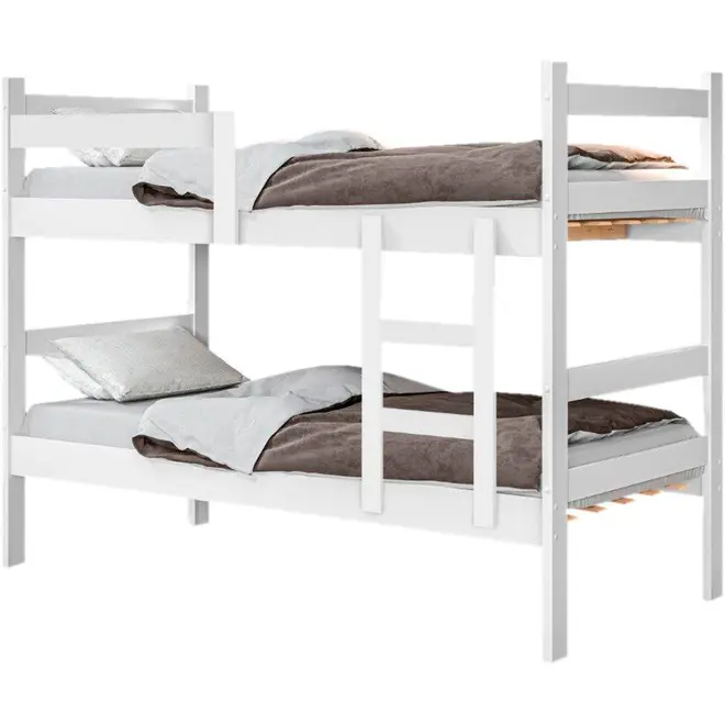 Beliche de Solteiro Gabrielli Porto com Escada 148x93x195cm Branco