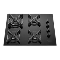 Fogão Cooktop a Gás Dako Supreme 4 Bocas Mesa Vidro Temperado Acendimento Superautomático Bivolt