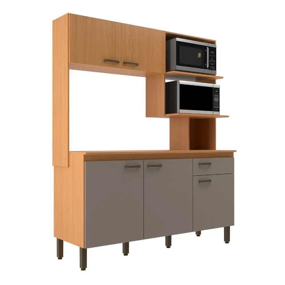 Cozinha Compacta Móveis Sul 5222 Evelyn 190x156x53cm - Benoit.com.br