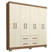 Guarda Roupa / Roupeiro Barcellona 2126R Itapema 8 Portas 4 Gavetas 183x182x40cm