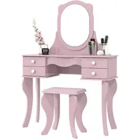 Penteadeira Princesa Patrimar 114003001 Com Banco 136x96x36cm