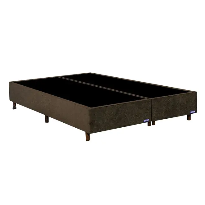 Box para Colchão Gazin Convencional Casal Queen Poliester 158x198x27cm Marrom