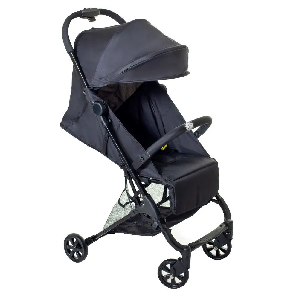 Carrinho De Passeio Galzerano 1095PT Bali Com Capota Retrátil Preto