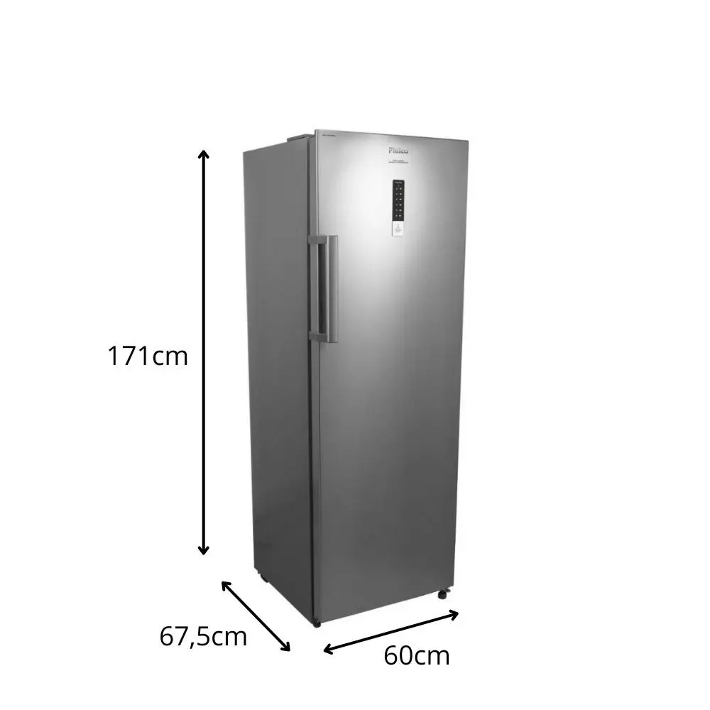 ひさ Freezer Philco PFV300I Vertical 232L Dupla Função Inox - Benoit.com.br