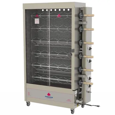 Forno Assador Rotativo Progás PR-634TR Style 6 Espetos 60Kg de Carne