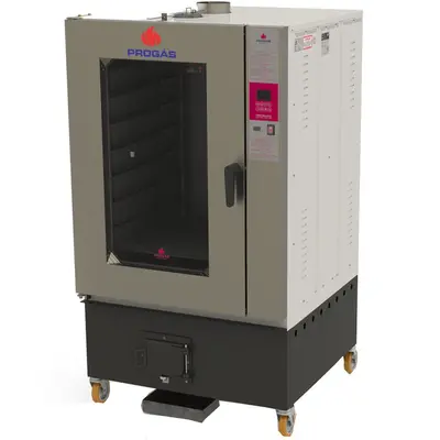 Forno Progas PRTLF-10000ST Turbo Lenha Capacidade 10 Esteiras Fornalha Frontal