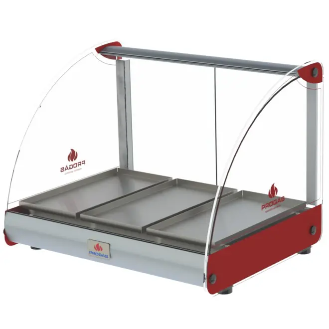 Estufa Curva Elétrica Progás PRV-03E 3 Bandejas 250W Vermelho 220v