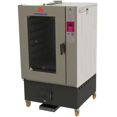 Forno a Lenha Progás PRTLF-8000 Style Turbo Capacidade 8 Esteiras Fornalha Frontal