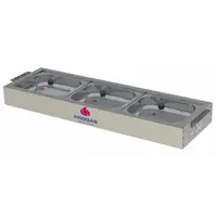 Buffet Frio Progás PRBF-30GN (Gx) 3 Cubas e Tampas de Vidro