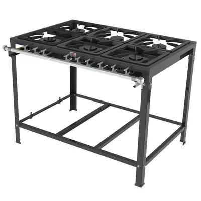 Fogão a Gás Progás PMSD-63 G2 3 Queimadores Simples 3 Queimadores Duplos