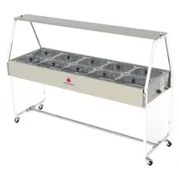 Buffet Térmico Progás PRB-10GN 10 Cubas Tampas de Vidro