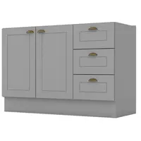 Balcão Pia Henn C353 Com 2 Portas e 3 Gavetas 82x120x51cm