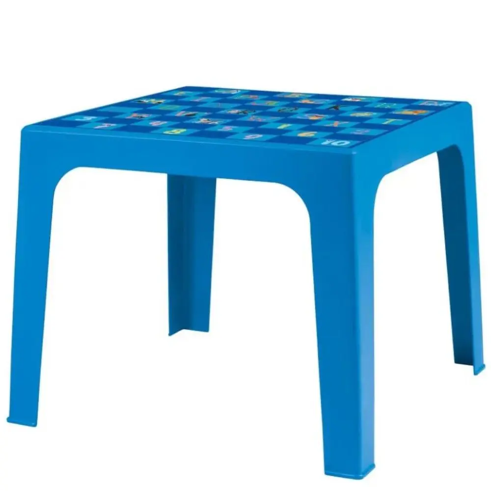 Mesa Infantil Mor 15151602 Plástica Kids Quadrada Estampada Azul Azul
