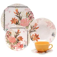 Aparelho De Jantar Oxford Biona 5820 Buque Tropical 30 Peças Cerâmica