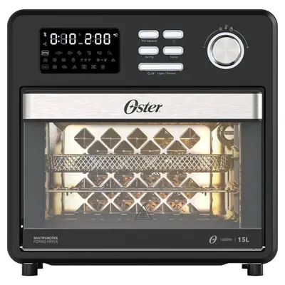 Forno Fryer Elétrico Oster OFOR160 15L Multifunções Compact 10 em 1