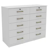 Cômoda Mademovel 2338.0003 10 Gavetas Com Chave 95x118x45cm