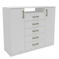 Cômoda Mademovel 2337 5 Gavetas 2 Portas 108x130x45