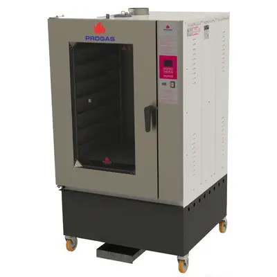 Forno Progás PRTLT-10000ST Turbo Lenha Cap 10 Esteiras Fornalha Traseira