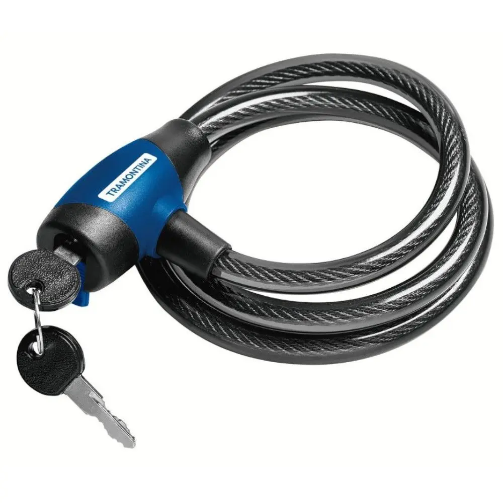 Cadeado Tramontina 43212/001 Para Bicicleta Com Chave Cinza