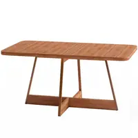 Mesa De Jantar Carraro 1592 Atria 160x90 6 Lugares Tubo com Tampo