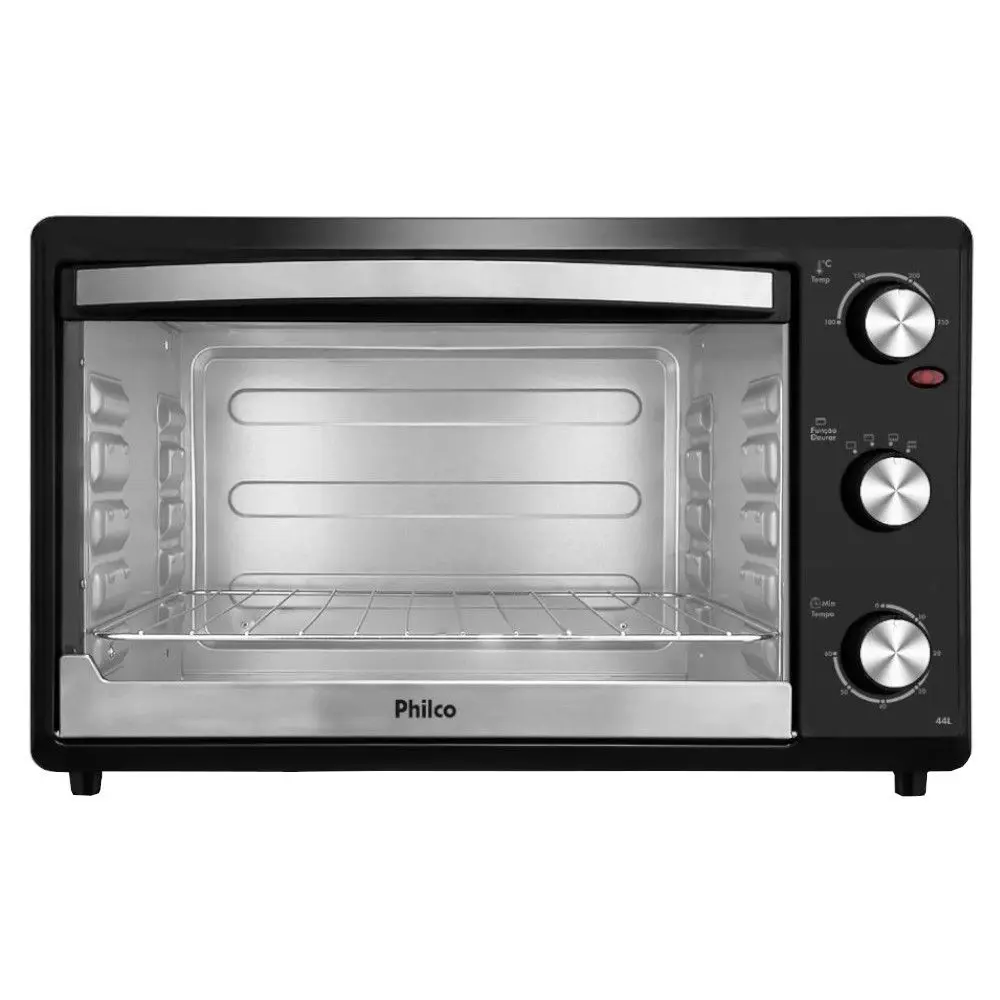 Forno Elétrico Philco PFE44P Dupla Resistência 44L Com Timer 60 Minutos 110v