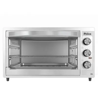 Forno Elétrico Philco PFE52B Dupla Resistência 52L Com Bandeja Coletora Timer 60 Minutos