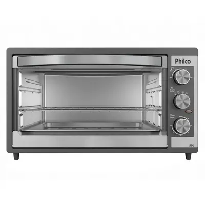Forno Elétrico Philco PFE52P Dupla Resistência 50L Com Bandeja Coletora de Resíduos Timer 60 Minutos