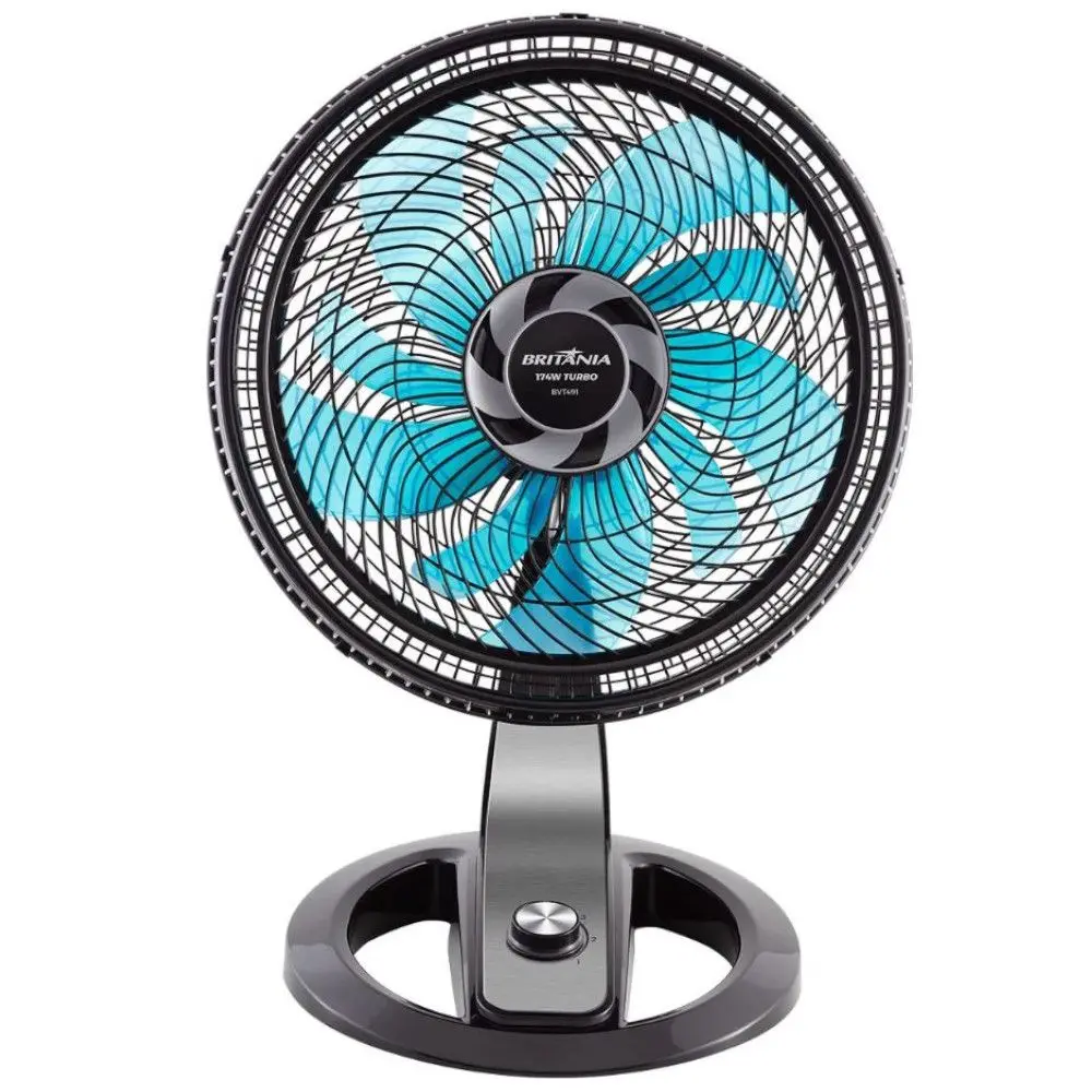 Ventilador de Mesa / Parede Britânia BVT491 Tecnologia Maxx Force 174W 10 Pás 40cm 220v